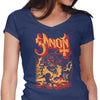 Power and Darkness - Women's V-Neck