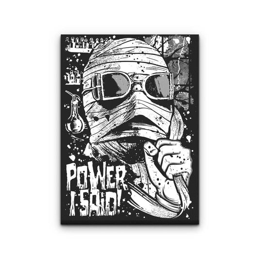 Power, I Said - Canvas Print