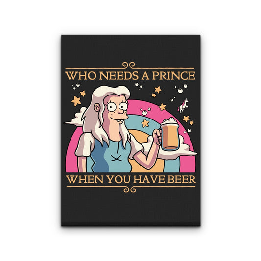 Princess Priorities - Canvas Print