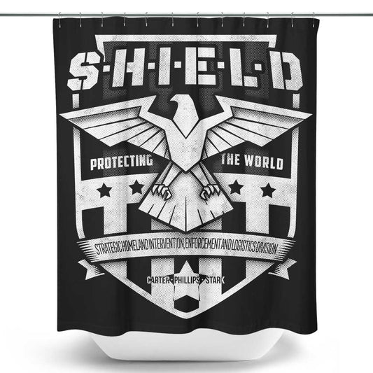Protecting the World - Shower Curtain