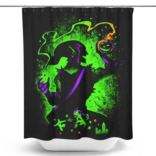 Pumpkin Bomber - Shower Curtain