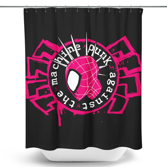 Punk Against the Machine - Shower Curtain