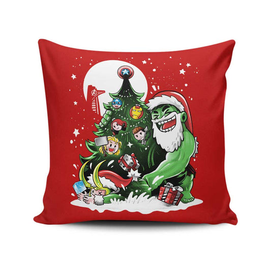 Puny God Christmas - Throw Pillow
