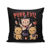 Purr Evil - Throw Pillow