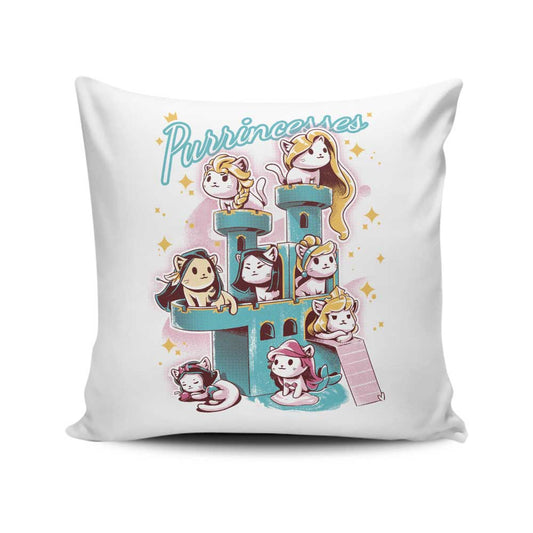Purrincesses - Throw Pillow