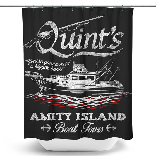 Quint's Boat Tours - Shower Curtain