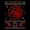 Red Dragon Sweater - Metal Print