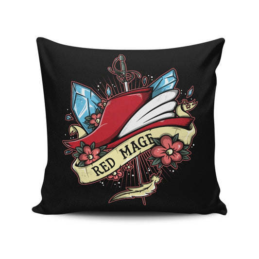 Red Magical Arts - Throw Pillow