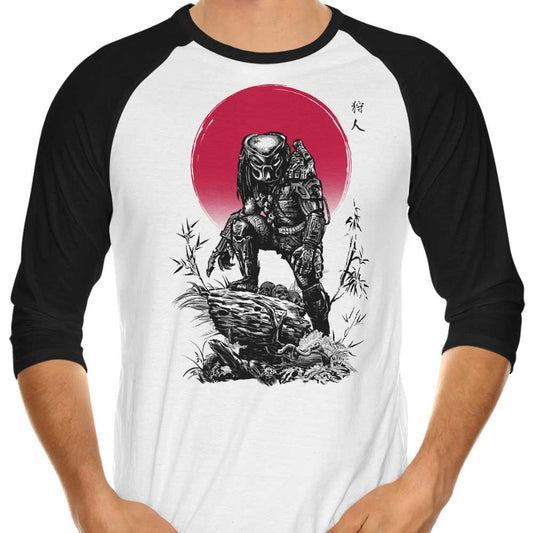 Red Sun Hunter - 3/4 Sleeve Raglan T-Shirt