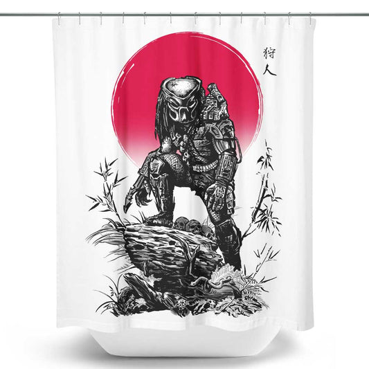 Red Sun Hunter - Shower Curtain