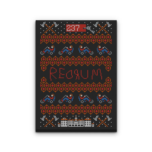Redrum Christmas - Canvas Print