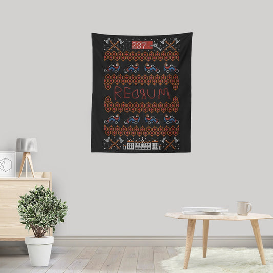 Redrum Christmas - Wall Tapestry
