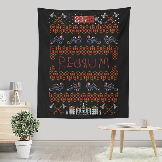 Redrum Christmas - Wall Tapestry