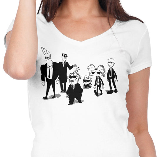 Reservoir Cartoons - Women's V-Neck