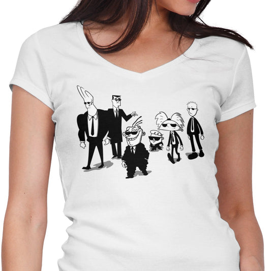 Reservoir Cartoons - Women's V-Neck