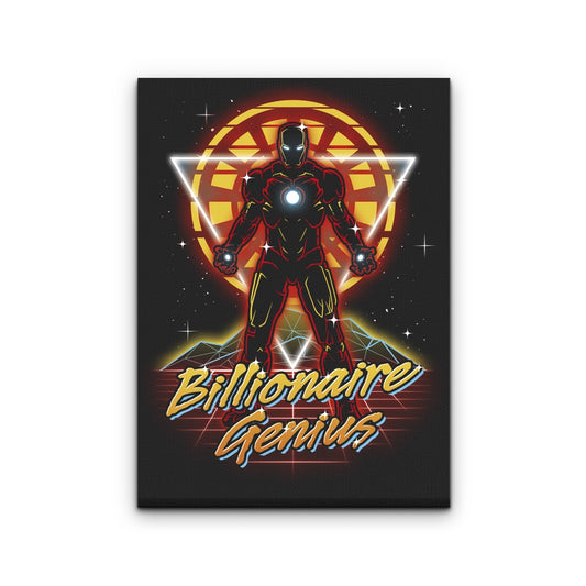 Retro Billionaire Genius - Canvas Print