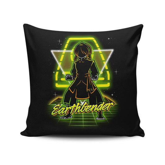 Retro Earthbender - Throw Pillow