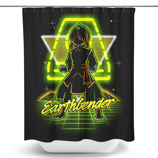 Retro Earthbender - Shower Curtain