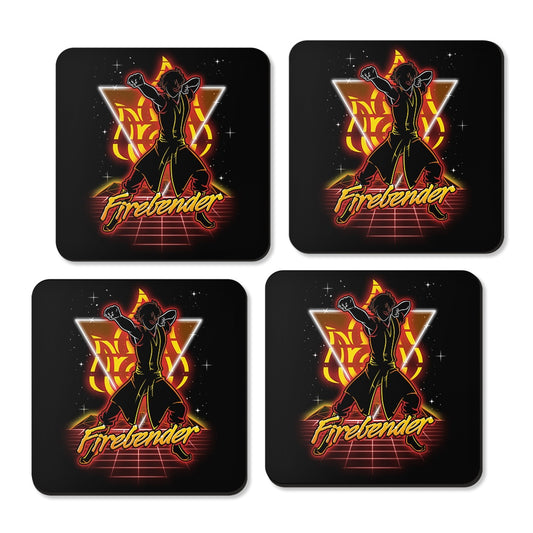 Retro Firebender - Coasters