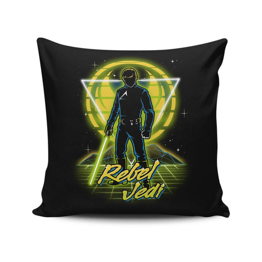 Retro Rebel Jedi - Throw Pillow