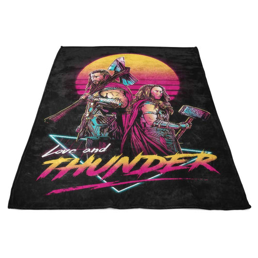 Retro Space Vikings - Fleece Blanket