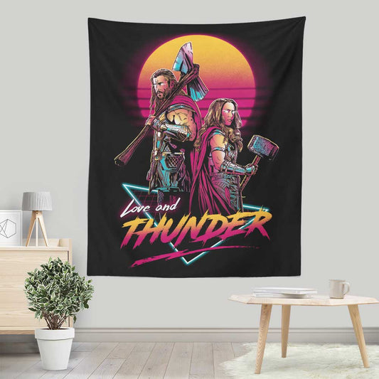 Retro Space Vikings - Wall Tapestry