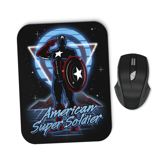 Retro Super Soldier - Mousepad