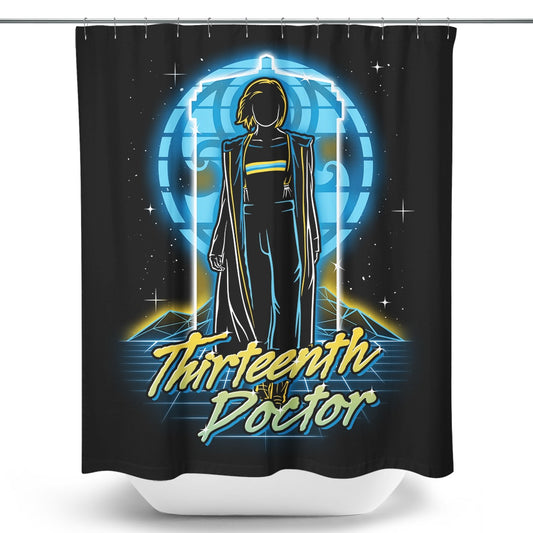 Retro Thirteen - Shower Curtain