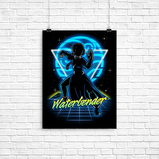 Retro Waterbender - Poster