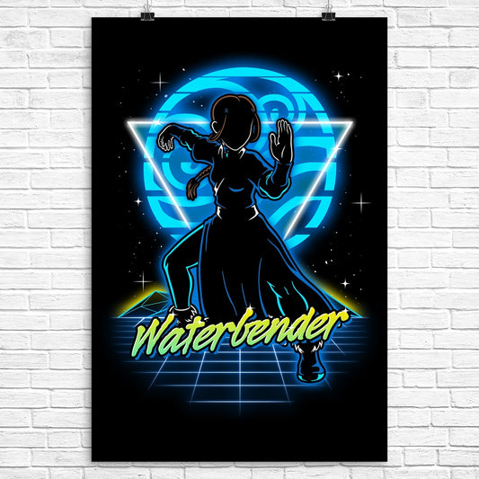 Retro Waterbender - Poster