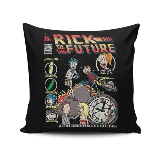 Rick to the Future - Throw Pillow