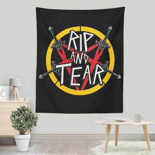 Rip and Tear - Wall Tapestry