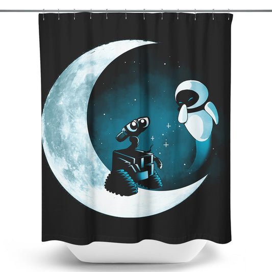 Robot Love - Shower Curtain
