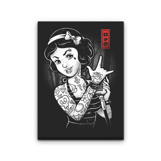 Rock and Snow - Canvas Print