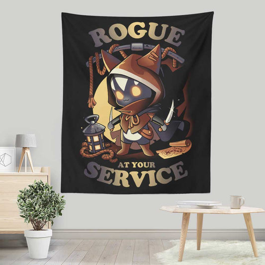 Rogue at Your Service - Wall Tapestry