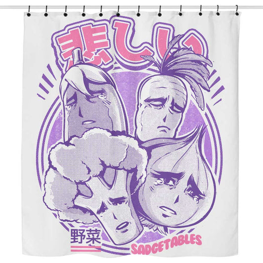 Sadgetables - Shower Curtain