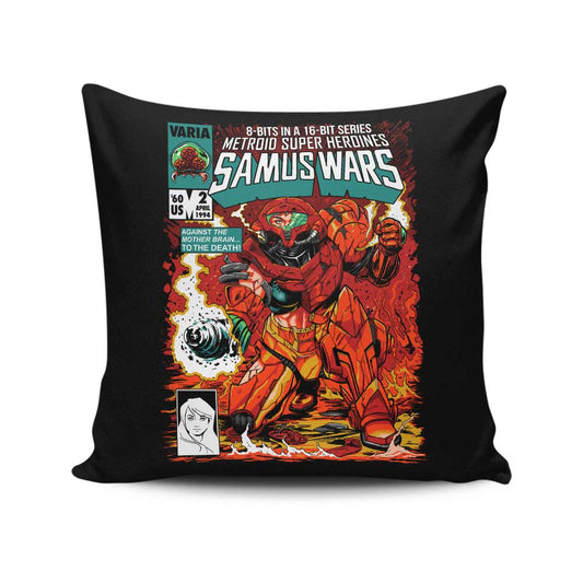 Samus Wars - Throw Pillow