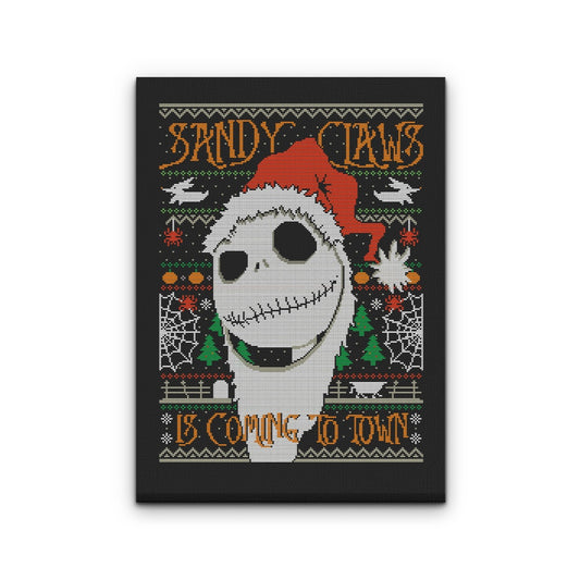 Sandy Claws - Canvas Print