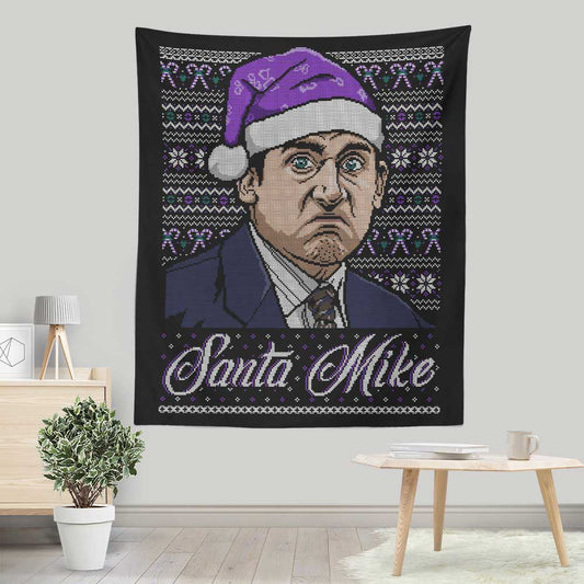 Santa Mike - Wall Tapestry