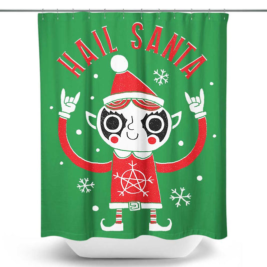Santa Worship - Shower Curtain