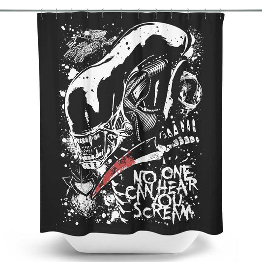 Screaming in Space - Shower Curtain