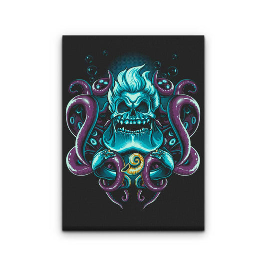 Sea Witch Skull - Canvas Print