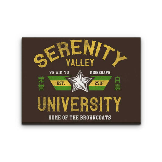 Serenity Valley University - Canvas Print