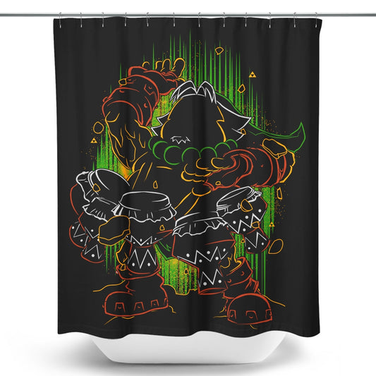 Shadow of the Goron - Shower Curtain