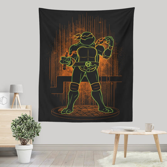 Shadow of the Nunchaku - Wall Tapestry