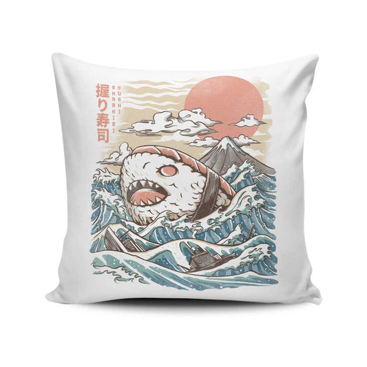 Sharkiri Sushi - Throw Pillow