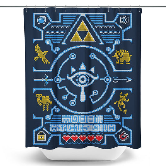 Sheikah Sweater - Shower Curtain