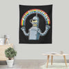 Shiny Metal Robot - Wall Tapestry