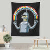 Shiny Metal Robot - Wall Tapestry