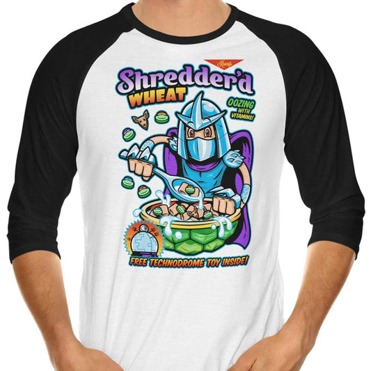 Shreddered Wheat - 3/4 Sleeve Raglan T-Shirt